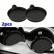 2 Pcs Car Cup Coaster Silicone Car Coaster Insert Non-Slip Universal Cup Holder picture