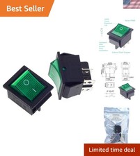 High-Quality DPST Rocker Switch - 2 Pcs 20A/125V for Boats and Household Use picture