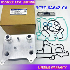 3C3Z-6A642-CA Ford Original Oil Cooler - 6.0 Diesel - 3C3Z-6A810-A Replaces NEW picture