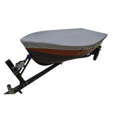 12' - 14' V-Hull Fishing Boat Cover Brand New by Lunatic - Silver picture