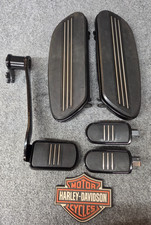 OEM HARLEY-DAVIDSON STREAMLINER FOOTBOARDS, FOOT PEGS AND FOOT BRAKE PEDAL picture