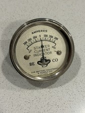 Vintage BESCO Starter Current Indicator Gauge Chicago IL Inductive Amperes Meter picture