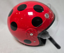 Vintage HCI Women's Lady Bug Morrcycle Helmet Size: XS Ladybug Polka Dot picture
