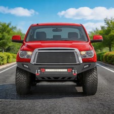 Steel Front Bumper For 2007-2013 Toyota Tundra W/D-rings Sensor Hole LED Lights picture