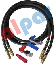 Rubber Air Line 15 ft w/Red & Blue handles+Gladhands Ref:11-8115,179.3009.15 picture