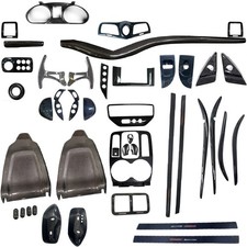 Carbon Fiber Inner Dash Console Door Seat Trim for Maserati GranTurismo GC 08-19 picture