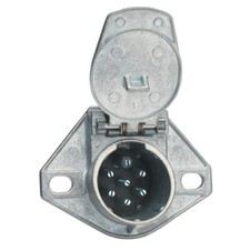 New Phillips 15-720 7-Split Pin Socket w/ 2 Hole Mount Zinc Die-Cast - PACK Of 2 picture