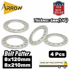 4pcs 8x210 Dually Wheel Spacers 1/4