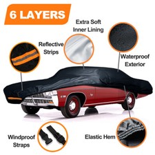 6 Layer Custom FIT [Chevy Caprice 4-Door 1977-1990] Car Cover Waterproof Outdoor picture