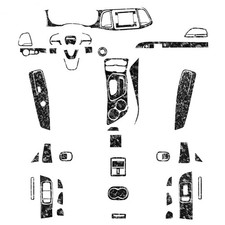 64Pcs Forged Carbon Fiber Kits Full Interior Trim For Dodge Challenger 2015-2023 picture