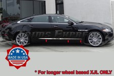 2009-2019 Jaguar XJL X351 6Pc Body Side Molding Cover Trim Chrome Stainless picture