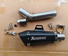 Slip for Suzuki GSXR 750 600 2006-2026 Exhaust Tips Black Muffler Mid Link Pipe picture