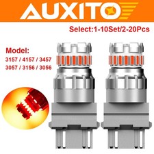 1-10Set 3157 3156 Red LED Strobe Flash Blinking Brake Tail Lamp Parking Bulb GUS picture