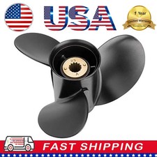 11 1/4 X 10 Boat Propeller Fit Mercury Engines 25-60HP 13 Spline 48-73132A45 RH picture
