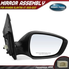 RH Passenger Black Heated Power Mirror for Hyundai Elantra GT 2013 2014-2017 picture