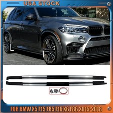 M Style Side Skirt Extension Lip For BMW X5 F15 F85 F16 X6 F86 2015-2018 Glossy picture