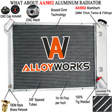 615 3 Row Aluminum Radiator For 66 1967 68 Chevy Corvette Big Block 7.0L 427 V8 picture