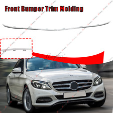 For 2015-2018 Mercedes Benz C300 Chrome Sedan Coupe Front Bumper Trim Molding picture