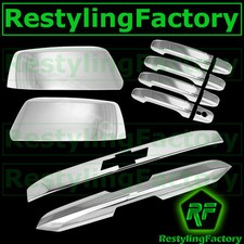 15-17 Chevy Tahoe Chrome Mirror+Door Handle+Upper+Lower Tailgate Liftgate Cover picture