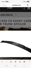 RW real carbon fiber trunk wing 2022 audi RS6  picture