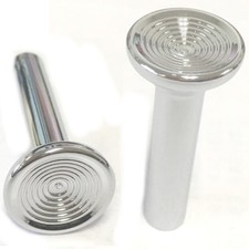 1967 GM Chevrolet & Pontiac Door Lock Knobs Chrome  Pair (2 Pieces) - M1773 picture
