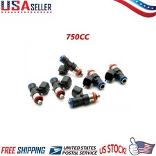 750CC 6PCS 65LB/HR FUEL INJECTORS SET OF 6 FORD MUSTANG V6 3.7L 11-17 UPGRADE picture