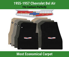 Lloyd Velourtex Front Carpet Mats for '55-57 Chevy Bel Air w/Chevy Vintage Crest picture
