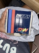 DeatschWerks DWFF70 Dual Stage In-Line Fuel Filter -10AN ORB New Open Box picture