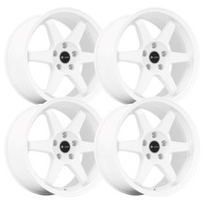 (Set-4) Vors TR37 18x9.5 5x114.3/5x4.5 White 22mm Wheels Rims 18 Inch picture