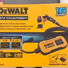 DEWALT EV CHARGER 16AMP PORTABLE ELECTRIC VEHICLE CHARGER picture