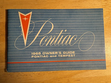 1965 PONTIAC OWNERS GUIDE BOOKLET PONTIAC & TEMPEST picture