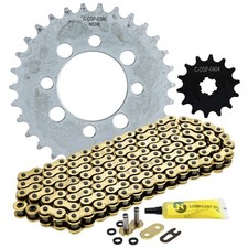 NICHE Sprocket Chain Set for Kawasaki Z125 Pro 14/30 Tooth 420 X-Ring Front Rear picture