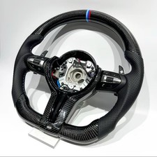 🔥FOR BMW M3 M5 F Series Carbon Fiber Leather Steering Wheel picture