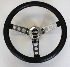 New 1976-95 Jeep CJ5 CJ7 YJ Classic GRANT Black Steering Wheel 13 1/2