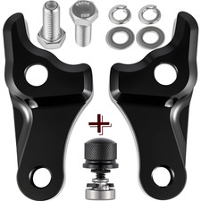 2 Inch Lowering Blocks Kit for Harley Davidson Touring Street Glide 2002-2026 picture