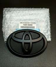 09-13 Toyota Corolla Front Grille Emblem Badge Matte Black 2009-2013 Logo picture