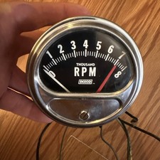 Vintage Dixco TACHOMETER 8000 RPM  HOTROD RATROD GASSER NICE OLD TACH RACE CAR  picture