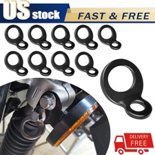 10x Black Dirt Bike Tie Down Anchors Tie Down Strap Rings For Motorcycle ATV picture