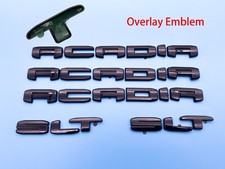 5PC Gloss Black Door Tailgate SLT Acadia OVERLAY Emblem 2020-2024 Acadia picture