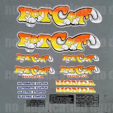 1987 87' dirtbike TR200 Fat Cat graphic 15pc Decal sticker retro graphics calcos picture
