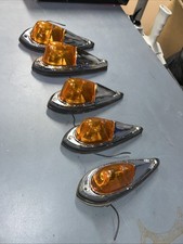 Vintage Mack truck cab roof lights Oem Yankee 77 #4070 Lot Of 5 picture