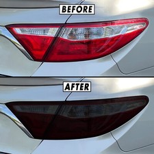 FOR 15-17 Toyota Camry Tail Light SMOKE Precut Vinyl Tint Overlays picture