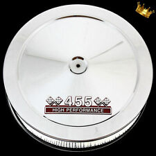 Chrome Pontiac 455 Air Cleaner With Red 455 Emblem Fits 455 Pontiac Engines picture