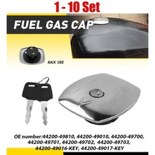 1-10x Fit Suzuki GS650GL GS650GT 1982-1983 Locking Gas Cap Fuel Tank Replacement picture