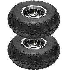 2PCS 16x8-7 Tubeless Tire Wheel Assembly 3 Lug 4 Ply ATV Quad Buggy picture