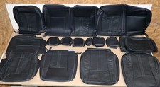 2015-20 Ford F-150 XLT SuperCrew Black Leather Seat Covers Factory Style Upgrade picture