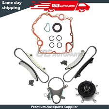 Timing Chain Kit w/ Cover Gasket & Water Pump Fits 2002-2011 Dodge Jeep 3.7L picture