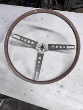 Original Ford 1965 1966 1967 Fairlane Woodgrain Deluxe Steering Wheel  picture