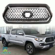 For 2019-20 2021 Toyota Tacoma TRD with Chrome Trim Front Bumper Grille Gray picture
