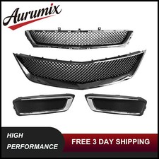 Fits 2014-2020 Chevy Impala Front Upper & Lower Grille W/ Fog Light Cover Set picture